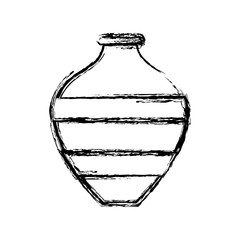 Empty flower vase icon vector illustration graphic design