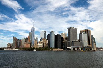Fototapeta na wymiar Downtown Manhattan Landscape