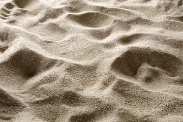 Close up sand on the beach.