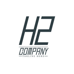 Initial Letter HZ Design Logo Template