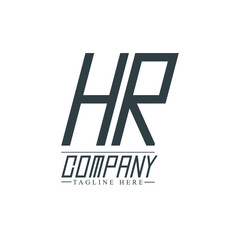 Initial Letter HR Design Logo Template