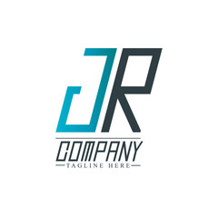 Initial Letter JR Design Logo Template