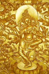 Obraz premium Dancer at the Buddha Dordenma, Thimphu, Bhutan