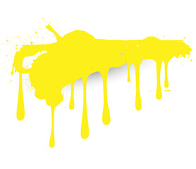 Paint Dripping Vector Banner Design