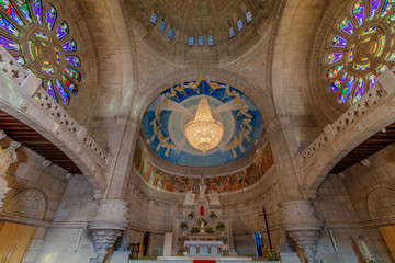 Fototapeta na wymiar Vista do interior da Igreja Santa Luzia em Viana do Castelo Portugal