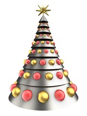 3d metal Christmas tree