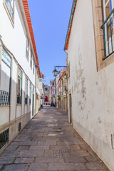 Fototapeta na wymiar Vista de Rua em Viana do Castelo Portugal