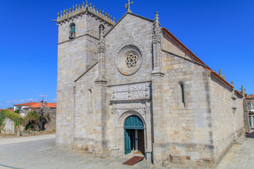 Vista da Igreja Matriz de Caminha em Portugal