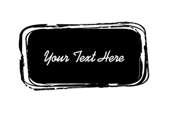 Black Shape Vector Banner