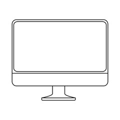 monitor computer isolated icon vector illustration design