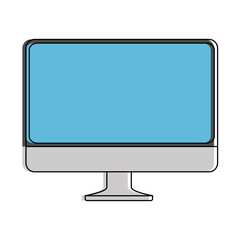 monitor computer isolated icon vector illustration design