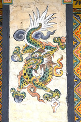 Dragon painting, Bhutan
