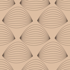 Geometric brown abstract seamless pattern for fabrics