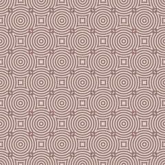 Geometric seamless pattern. Brown background