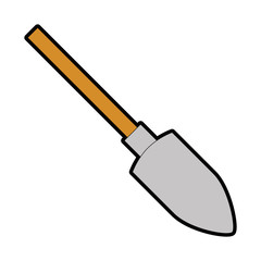shovel construction isolated icon vector illustration design