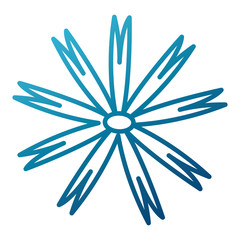 Beautiful decorative flowers icon vector illustration graphic design