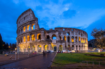 Fototapeta na wymiar The Coloseum of Rome, Italy
