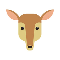 Deer animal cartoon icon vector illustration graphic design