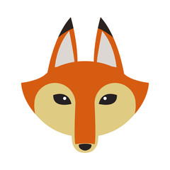 Fox animal cartoon icon vector illustration graphic design