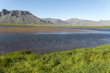 lake on peninsula snaefellsnes, iceland