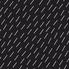 Diagonal short dash lines seamless vector pattern. Repeated simple background for print, textile, web use. Rain, hair, or grass texture. - 170740770