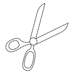 sewing scissors isolated icon vector illustration design