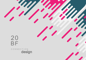 Abstract connect polygonal network background with dots and lines