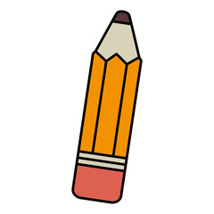 pencil school isolated icon vector illustration design