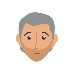 Fototapeta premium colorful face man over white background vector illustration