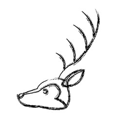 Reindeer animal cartoon icon vector illustration graphic design