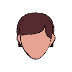 colorful  head man  over white  background vector illustration