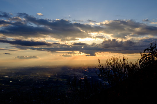 sunset form Mt. Tsukuba