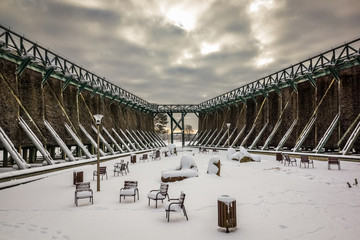 Saline graduation tower in Goldap, Masuria, Poland
