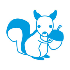 Squirrel animal cartoon icon vector illustration graphic design