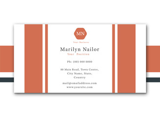 Vector image of visiting card template / Vector image of visiting card template against white background