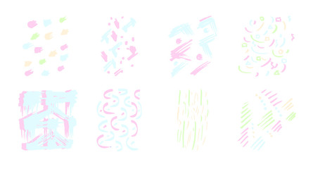 Vector set of birthday decoration / Vector set of birthday decoration against white background