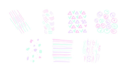 Vector set of birthday decoration / Vector set of birthday decoration against white background