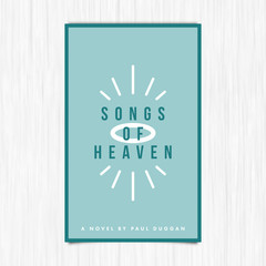 Vector of novel cover with songs of heaven text / 
Vector of novel cover with songs of heaven text against white background