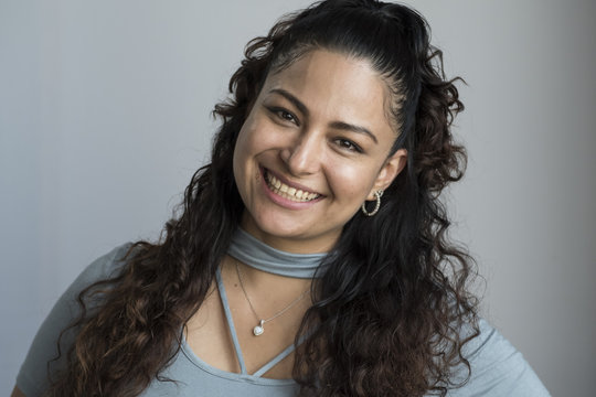 Portrait of a Hispanic woman smiling
