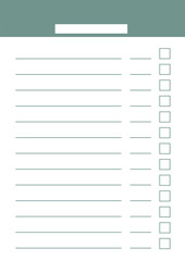 Daily planner template layout