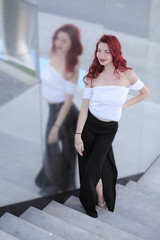 young attractive redhead hairy girl