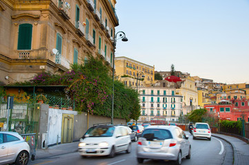 Obraz premium Naples road traffic, Italy