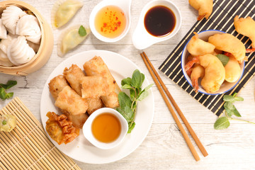 assorted asian dish