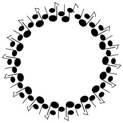 Notes on white background