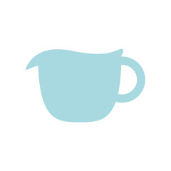 monocromatic  cup  over white background vector illustration