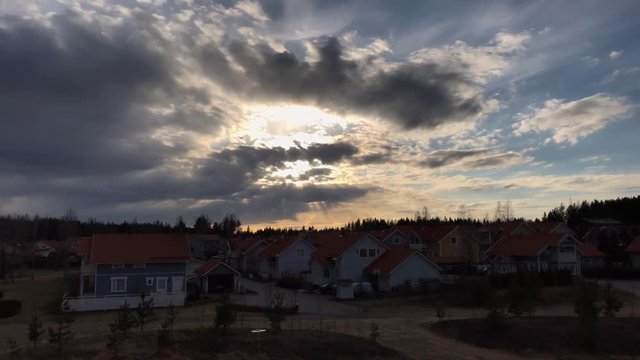 Kerava, Finland in spring timelapse video