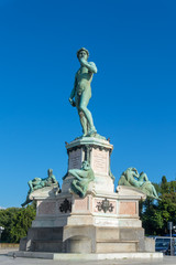 Fototapeta na wymiar David monument on the Piazzale Michelangelo