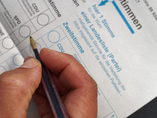 Briefwahlunterlagen zur Bundestagswahl