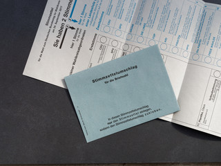 Briefwahlunterlagen zur Bundestagswahl