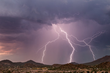 Thunderstorm lightning